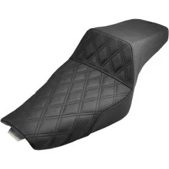 Saddlemen Step Up Seat - Front Lattice Stitch - Fits 2004-Up Harley-Davidson Sportsters