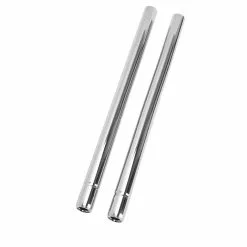 V-Twin Manufacturing 41MM Chrome Fork Tubes - 24-7/8 Inch - 4 Over