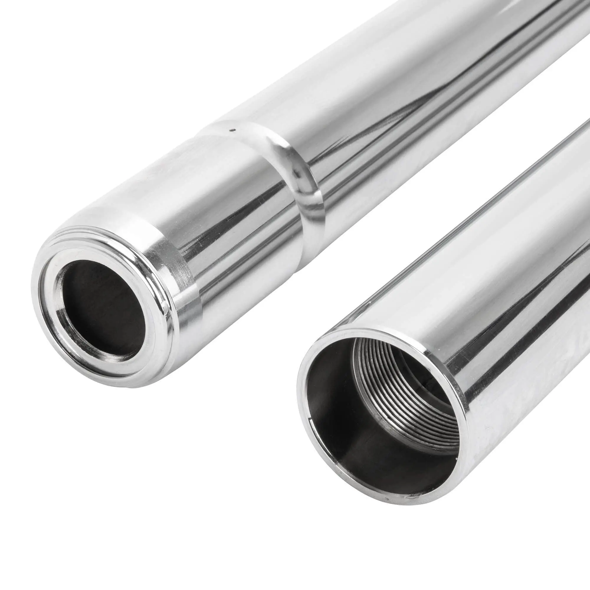V-Twin Manufacturing 41MM Chrome Fork Tubes - 24-7/8 Inch - 4 Over - Image 2
