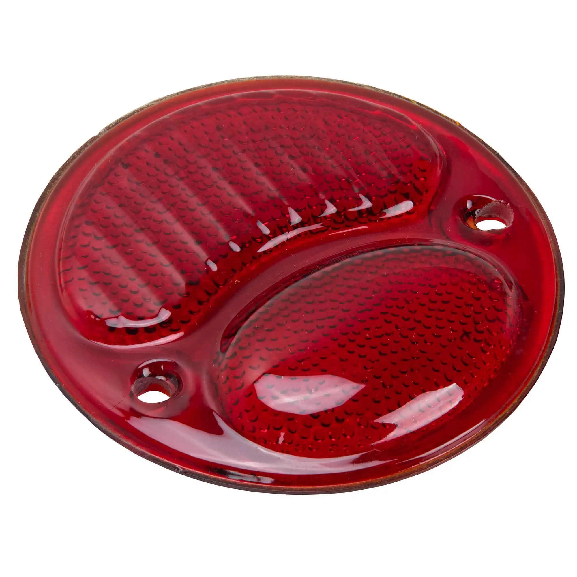 No School Choppers 1928 - 1932 Ford Duolamp Tail Light Replacement Glass Lens - Red - Image 3