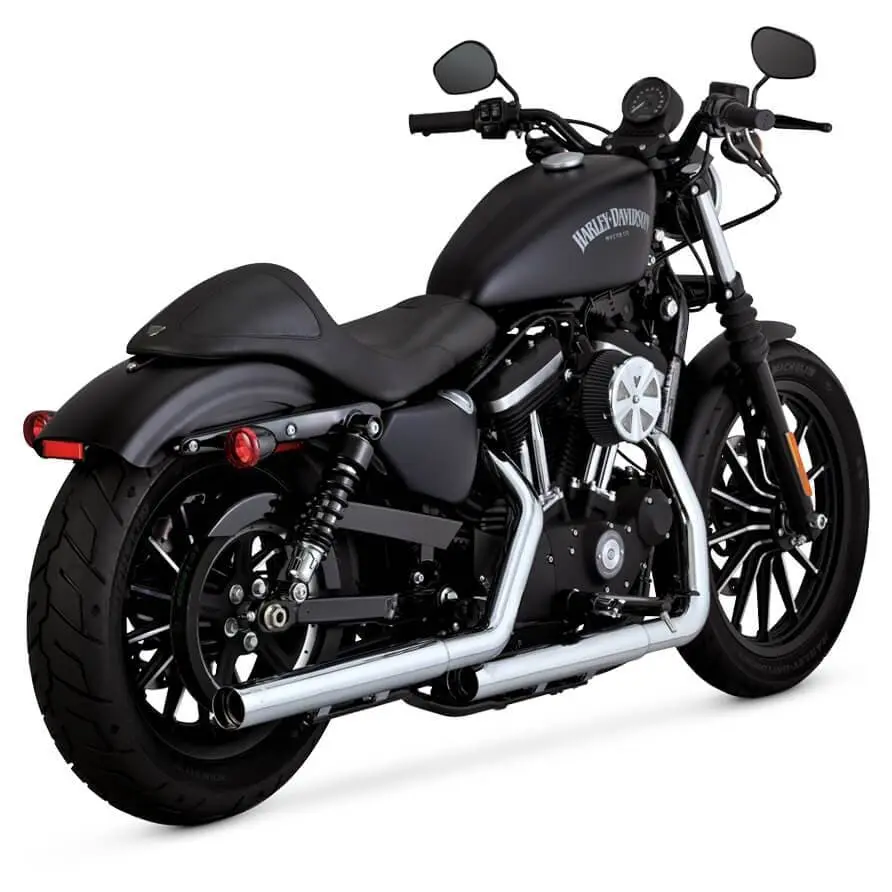 Vance & Hines Straightshots HS Slip-On Mufflers - Chrome - 2014-Up Harley-Davidson Sportster XL - Image 5