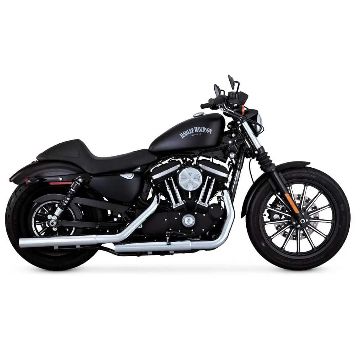 Vance & Hines Straightshots HS Slip-On Mufflers - Chrome - 2014-Up Harley-Davidson Sportster XL - Image 4