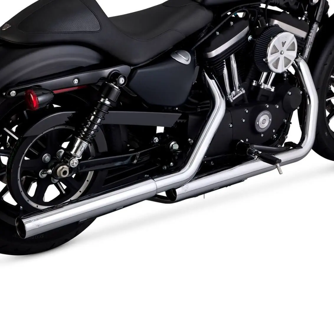 Vance & Hines Straightshots HS Slip-On Mufflers - Chrome - 2014-Up Harley-Davidson Sportster XL - Image 2
