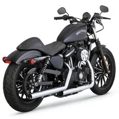Vance & Hines Straightshots HS Slip-On Mufflers - Chrome - 2014-Up Harley-Davidson Sportster XL
