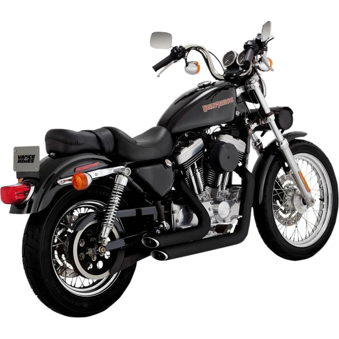 Vance & Hines Shortshots Staggered Exhaust System - Black - 1999-2003 Harley-Davidson Sportster XL - Image 4