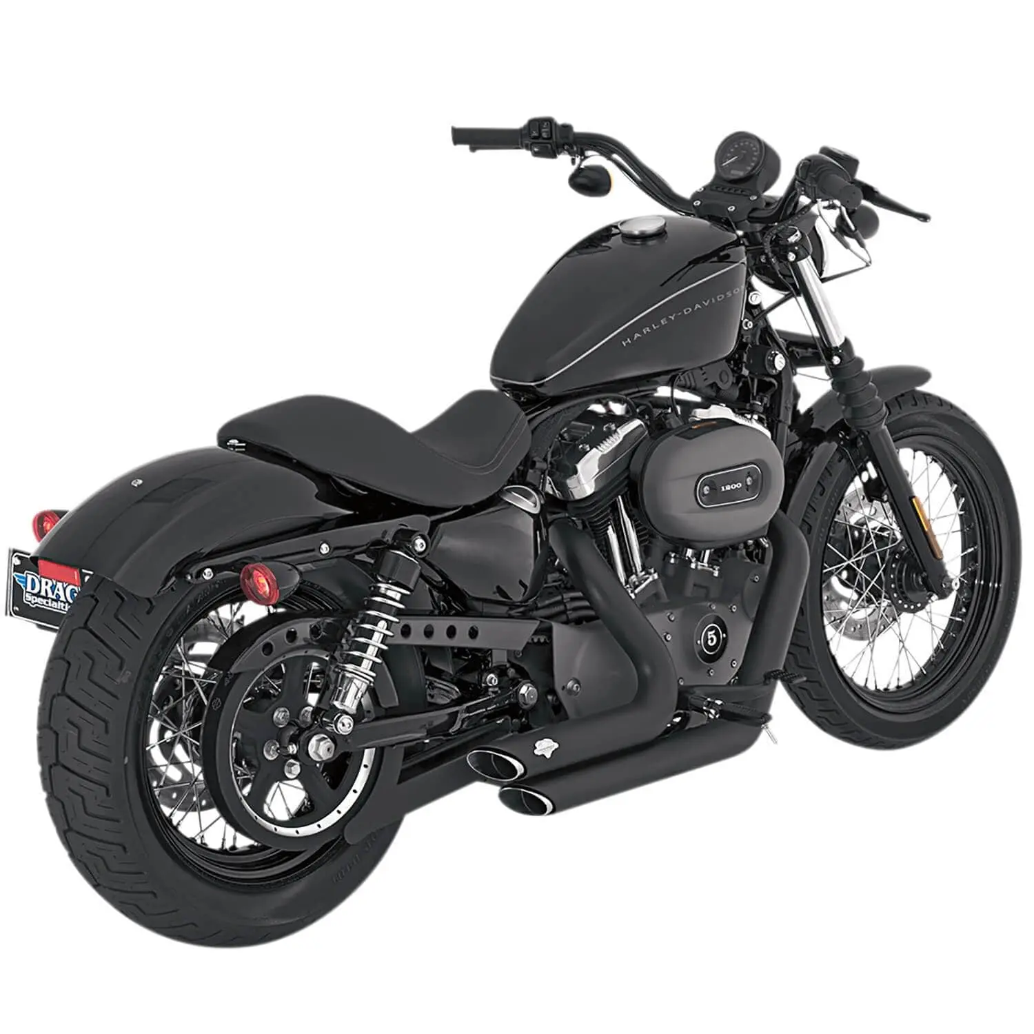 Vance & Hines Shortshots Staggered Exhaust System - Black - 2004-2013 Harley-Davidson Sportster XL - Image 3