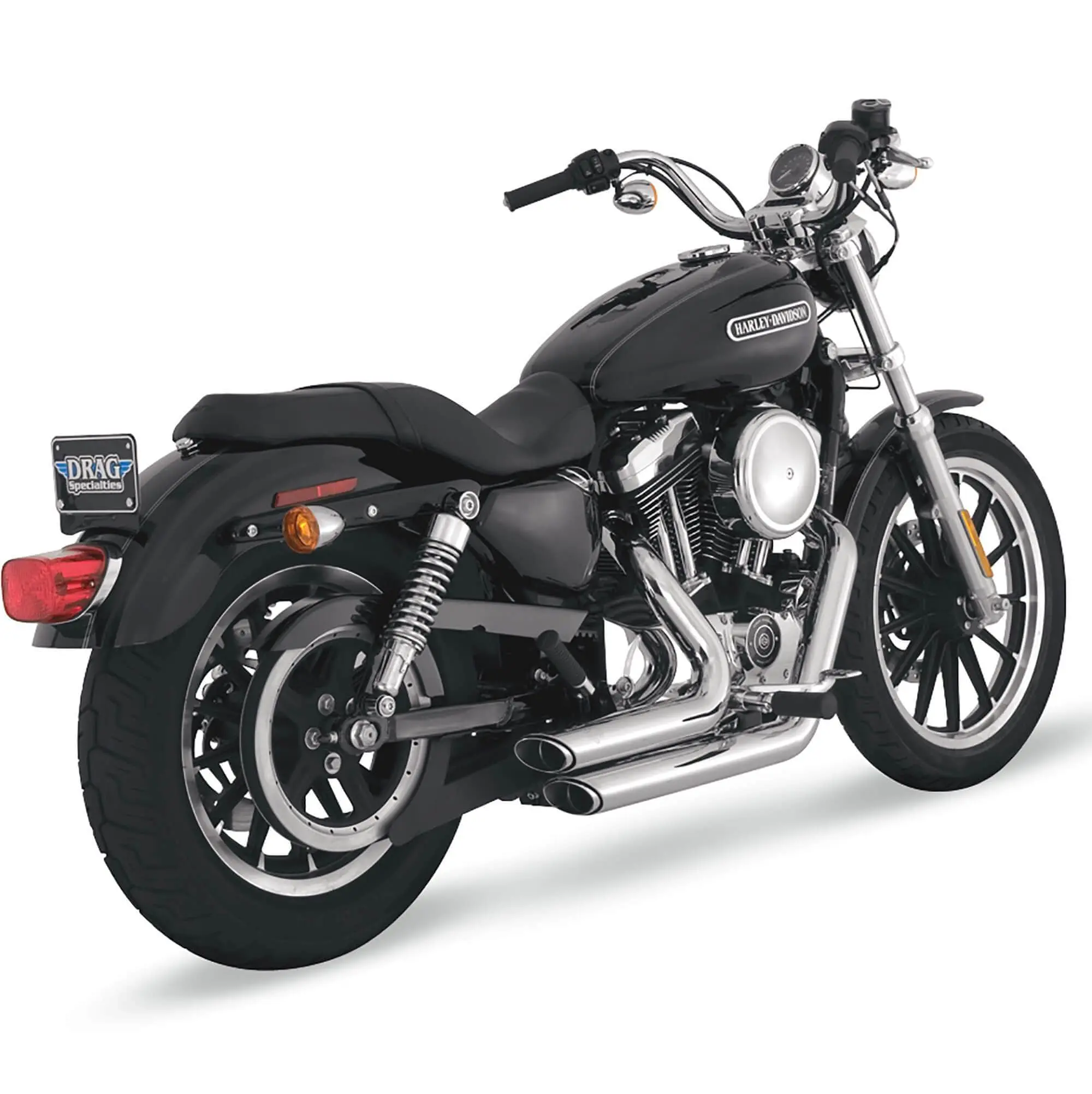 Vance & Hines Shortshots Staggered Exhaust System - Chrome - 2004-2013 Harley-Davidson Sportster XL - Image 6