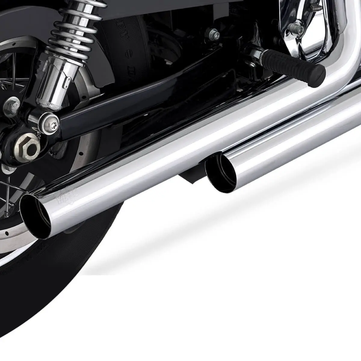 Vance & Hines Straighshots Exhaust System - Chrome - 2004-2013 Harley-Davidson Sportster XL - Image 4