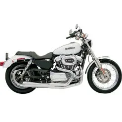 Bassani Xhaust Road Rage 2 Into 1 Exhaust System - Chrome - 2004-2013 Harley-Davidson Sportster XL