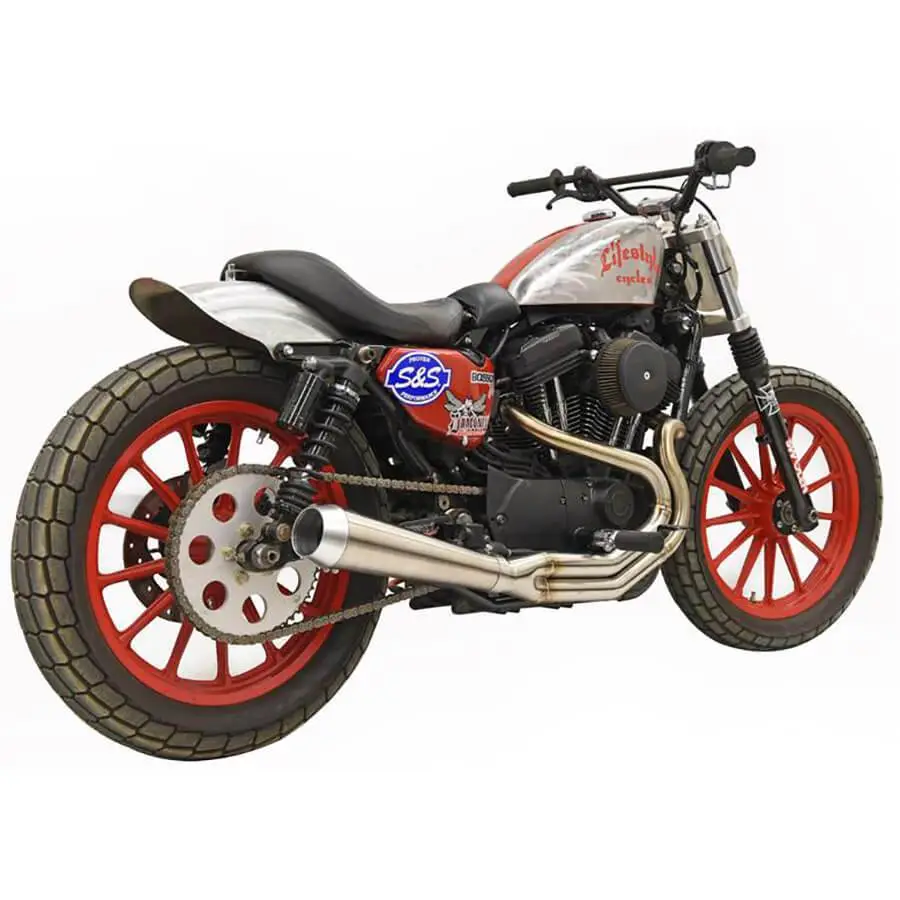 Bassani Xhaust Road Rage 3 High Output 2 Into 1 Exhaust System - Stainless - 2004-Up Harley-Davidson Sportster XL - Image 2