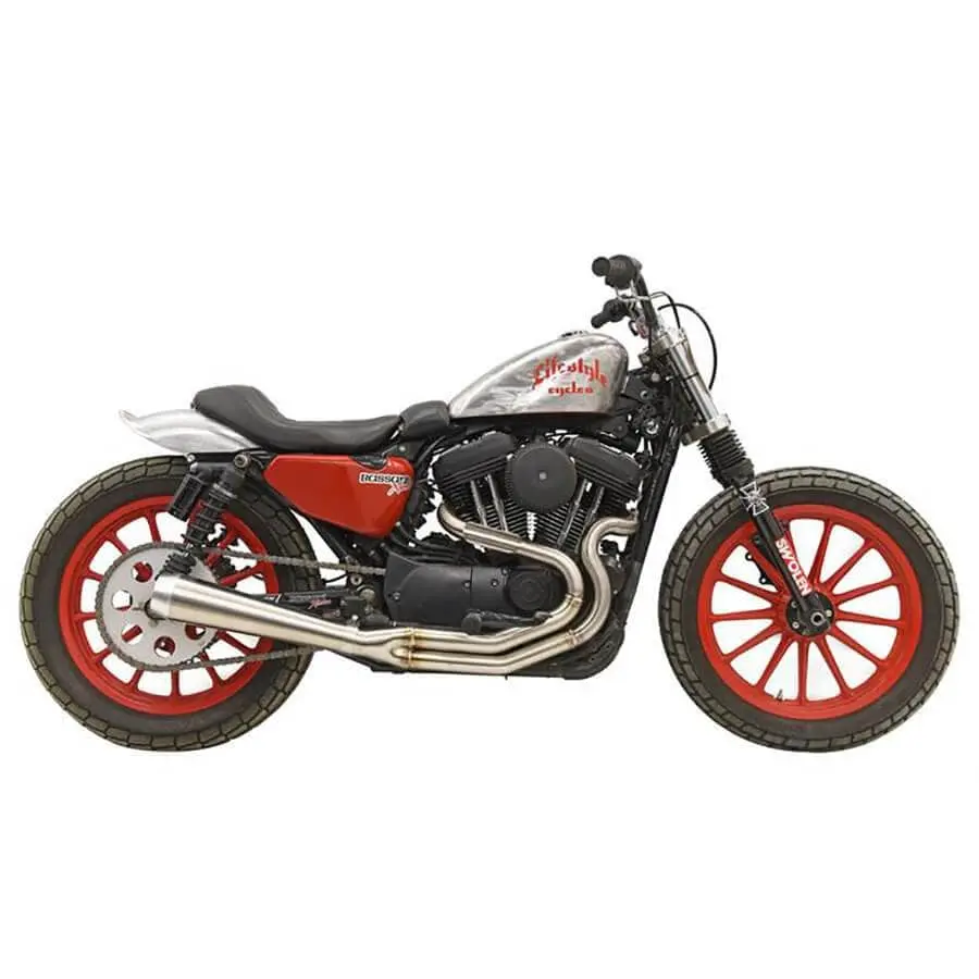 Bassani Xhaust Road Rage 3 High Output 2 Into 1 Exhaust System - Stainless - 2004-Up Harley-Davidson Sportster XL - Image 3
