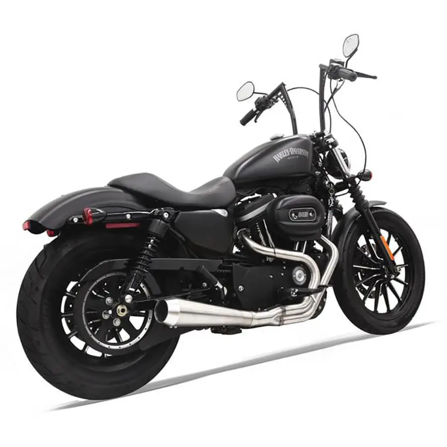 Bassani Xhaust Road Rage 3 2 Into 1 Exhaust System - Stainless - 1986-2003 Harley-Davidson Sportster XL - Image 3
