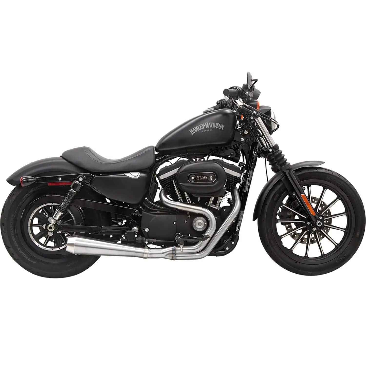 Bassani Xhaust Road Rage 3 2 Into 1 Exhaust System - Stainless - 1986-2003 Harley-Davidson Sportster XL