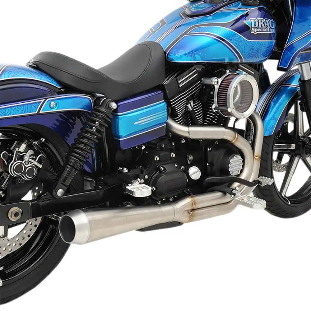 Bassani Xhaust Road Rage 3 High Horsepower 2 Into 1 Exhaust System - Stainless - 1991 - 2017 Harley-Davidson Dynas - Image 5