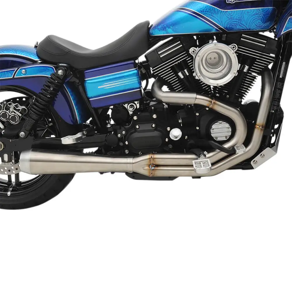 Bassani Xhaust Road Rage 3 High Horsepower 2 Into 1 Exhaust System - Stainless - 1991 - 2017 Harley-Davidson Dynas - Image 6