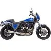Bassani Xhaust Road Rage Short 2 Into 1 Exhaust System - Stainless - 1984-2000 Harley-Davidson FXR