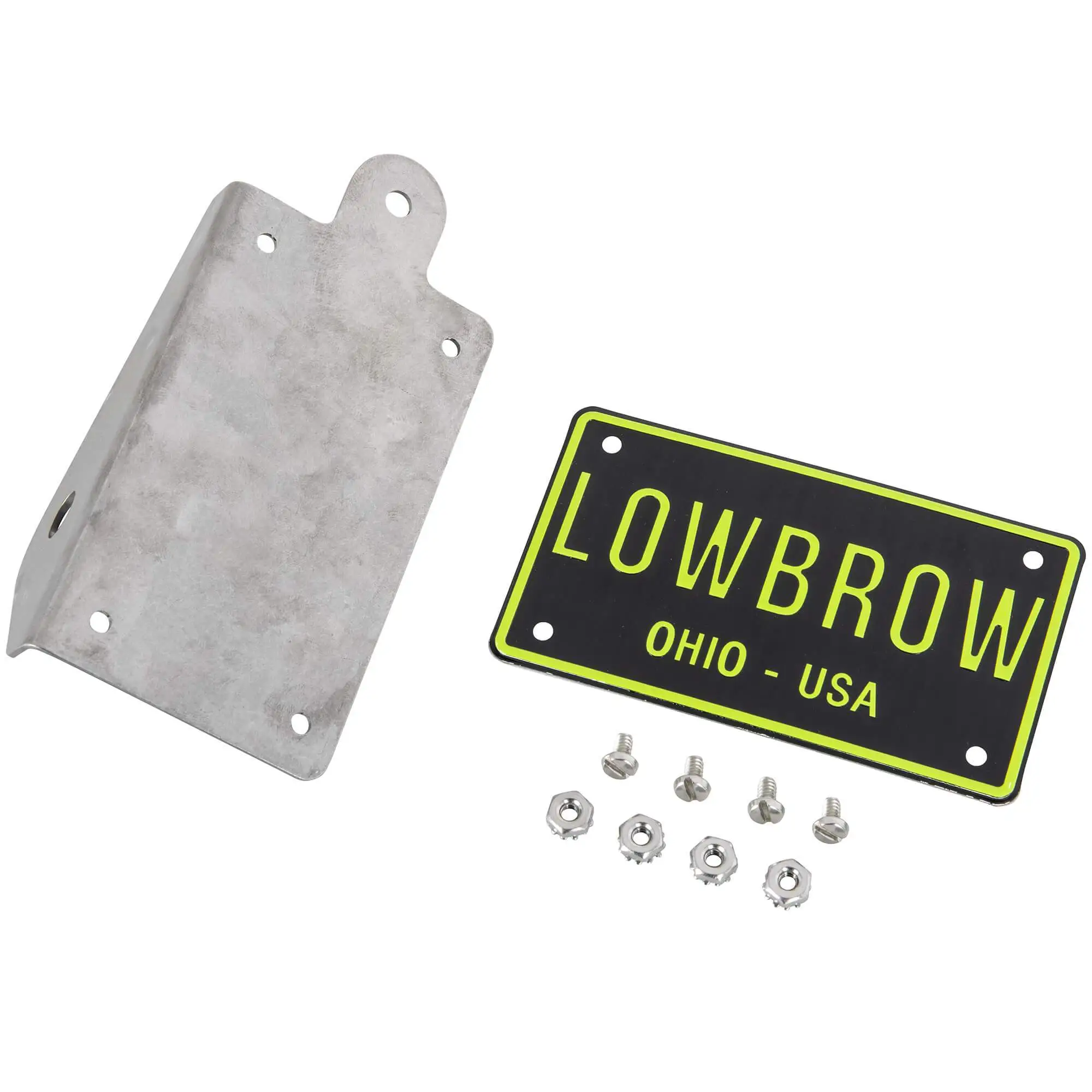 Lowbrow Customs Bicycle / Mini Bike Axle Mount Vertical License Plate Bracket - Image 2