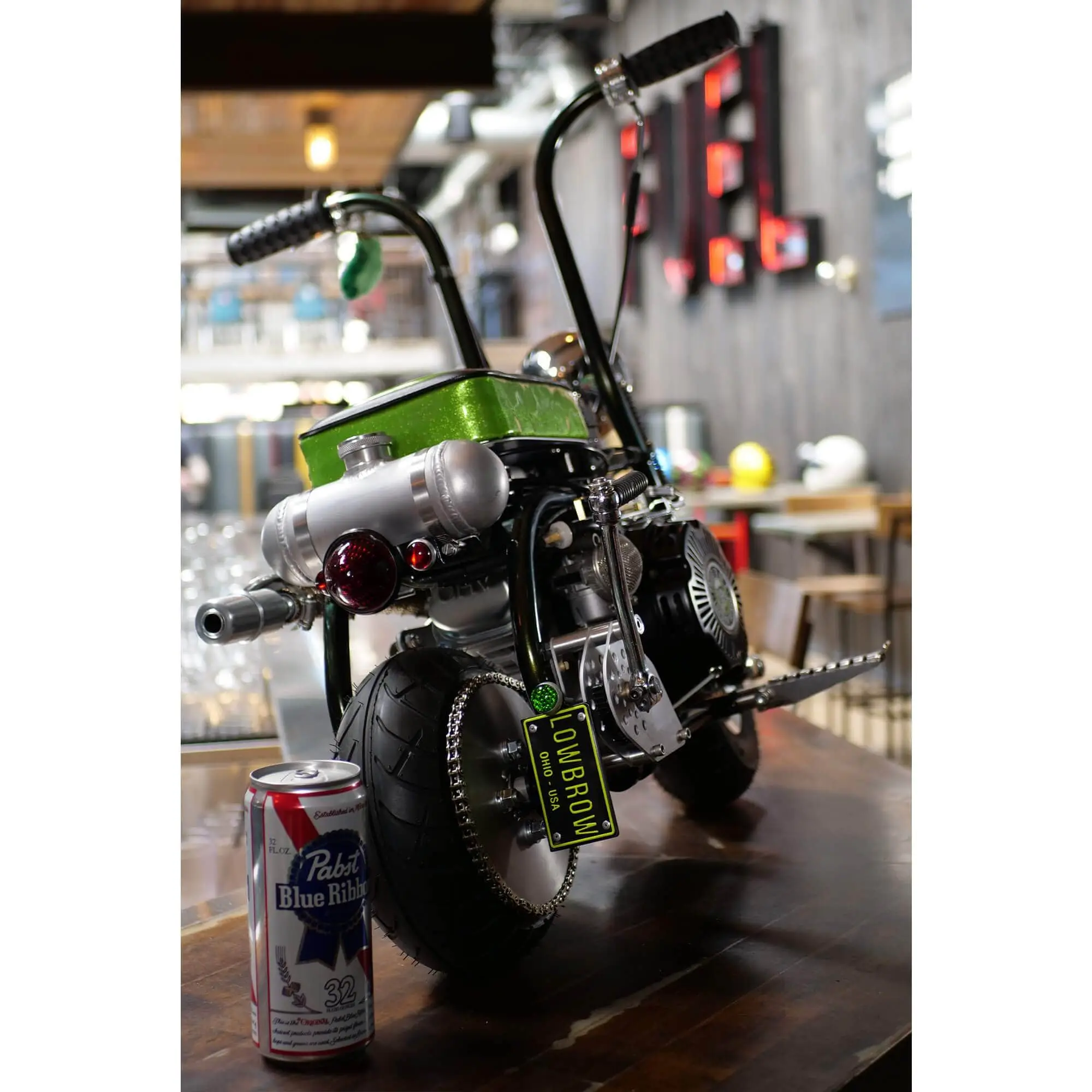 Lowbrow Customs Bicycle / Mini Bike Axle Mount Vertical License Plate Bracket - Image 7