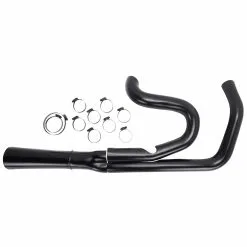 Thunderheader Heat Shield Set For 2 Into 1 Exhaust System 2014-2020 H-D Sportster - Mid-Controls - Black