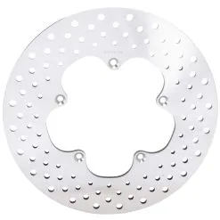 Cycle Standard Drilled Stainless Steel Brake Rotor - 11.5 Inches - Replaces Harley-Davidson OEM# 41807-74