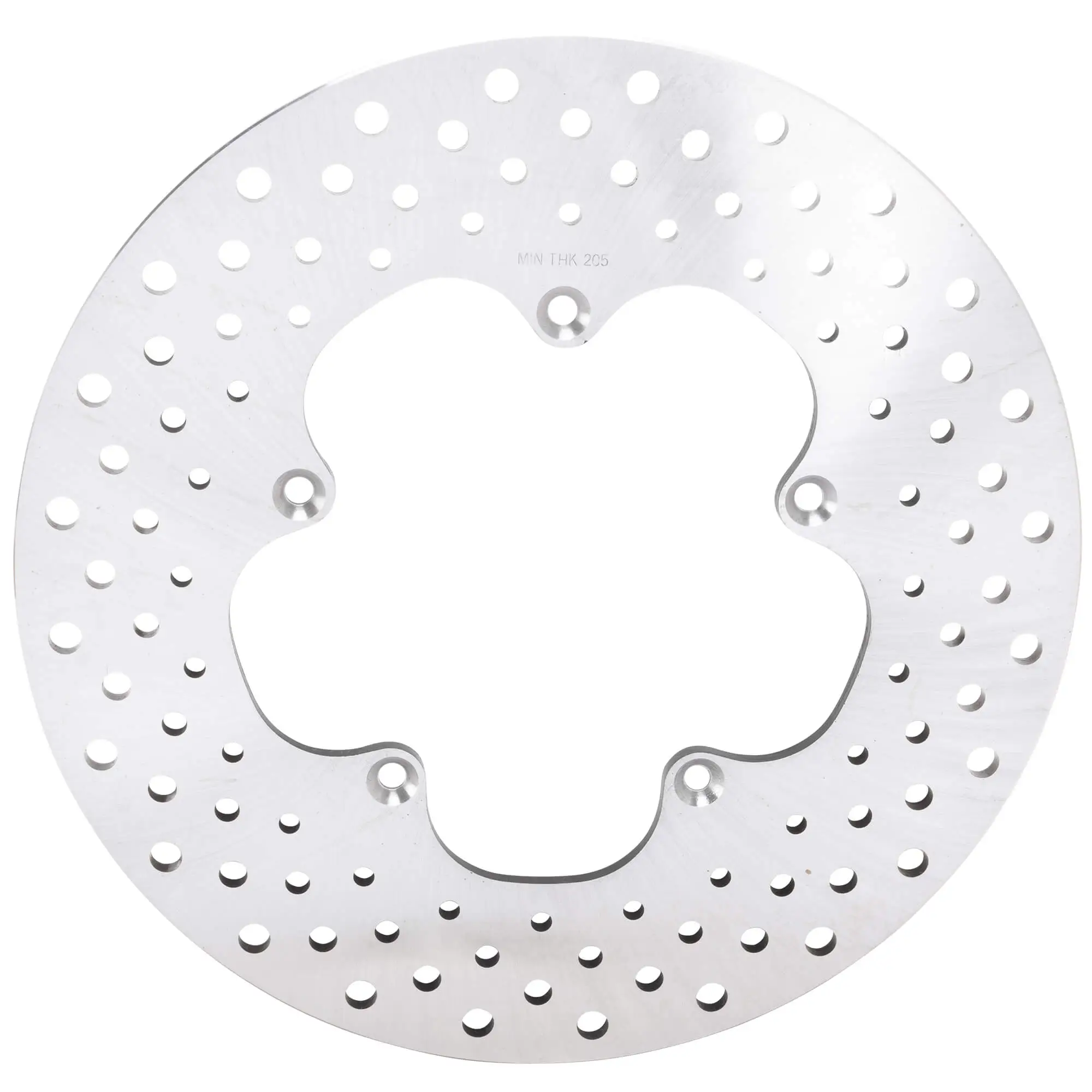 Cycle Standard Drilled Stainless Steel Brake Rotor - 11.5 Inches - Replaces Harley-Davidson OEM# 41807-74