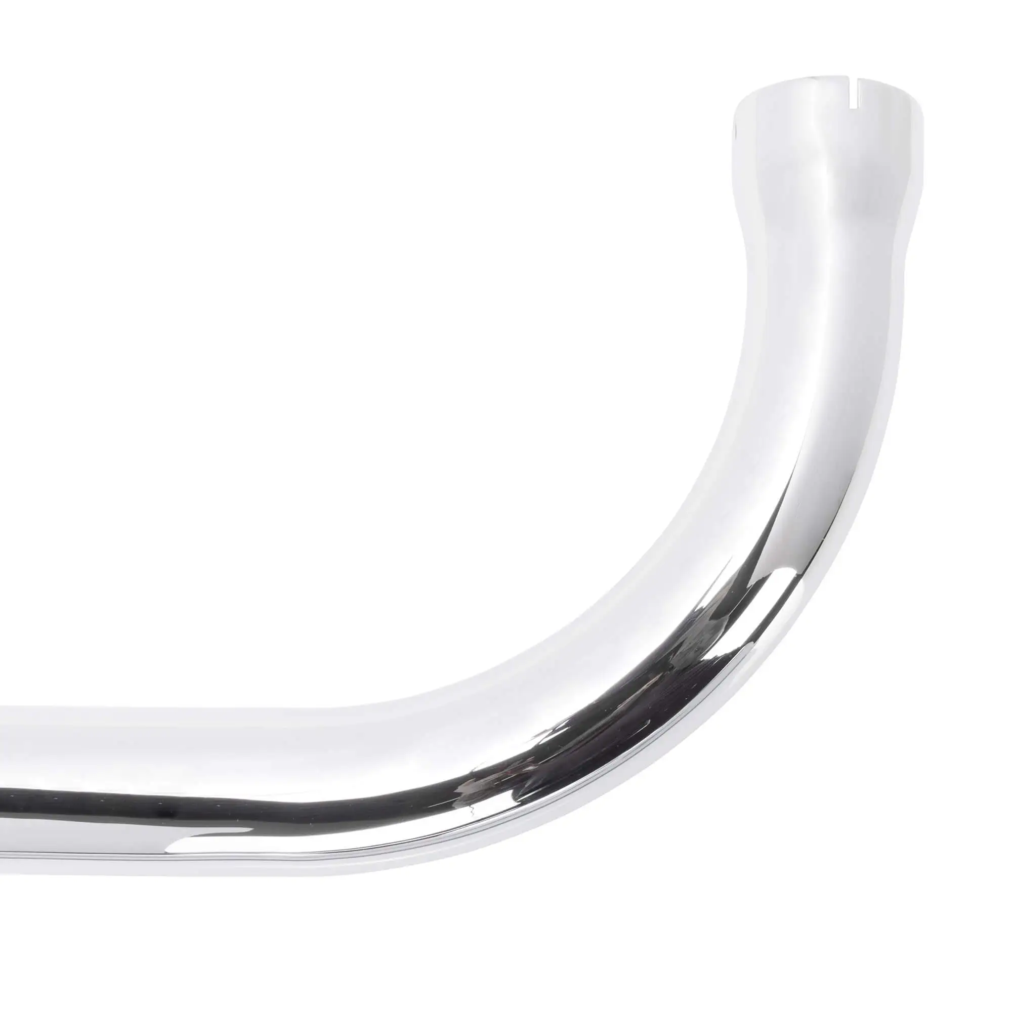 Gasbox Upswept Exhaust Pipe Set 1948-1957 Harley-Davidson Rigid Panhead - Chrome - Image 4
