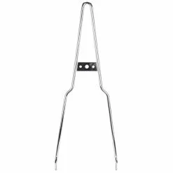 Gasbox Chrome Pointed Sissy Bar - Round Fender - Box Tail Light