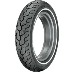 Dunlop Tires D402 Harley-Davidson MU85B16 Small Whitewall Rear Motorcycle Tire