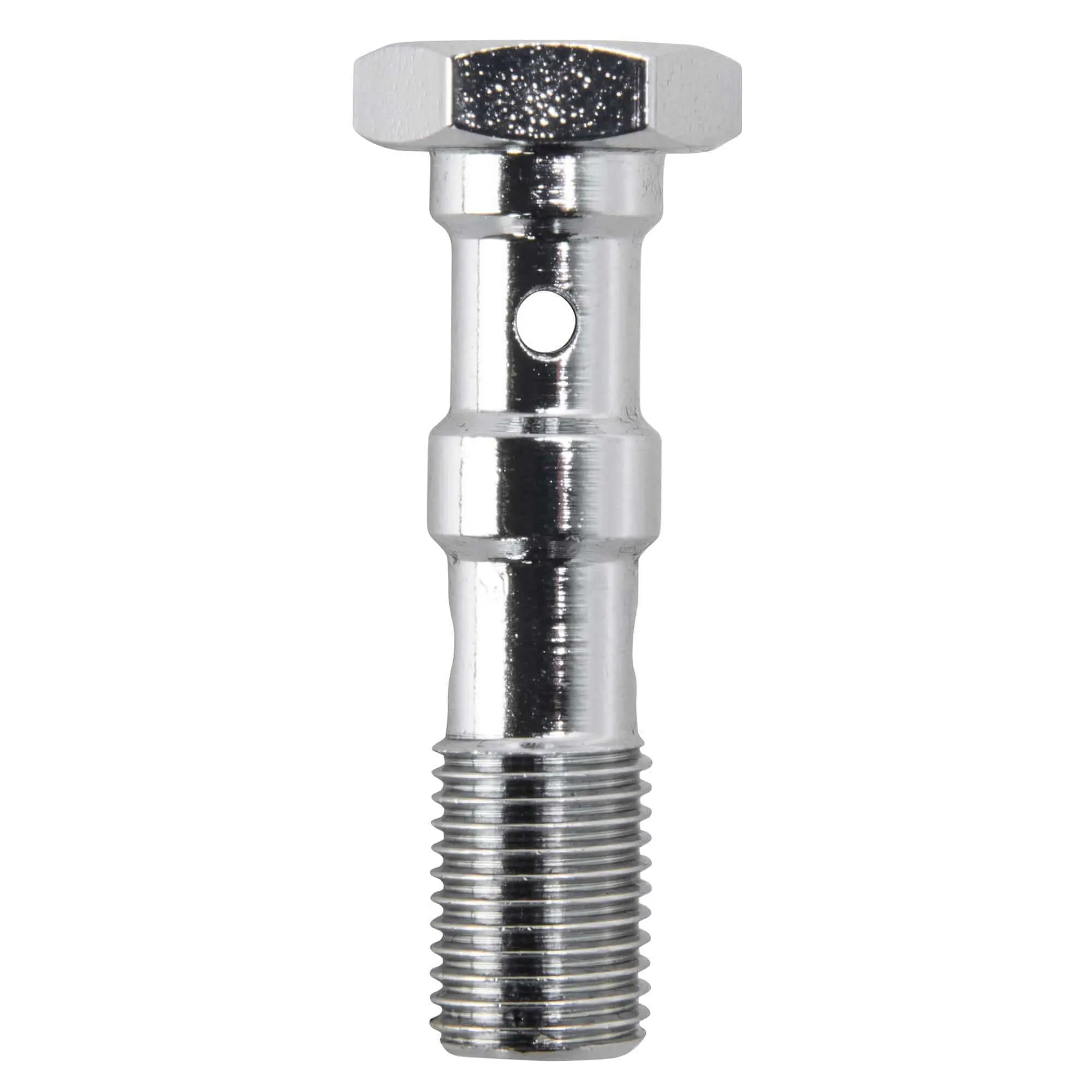 Goodridge 3/8-24 Inch Double Banjo Bolt - Chrome - Image 2