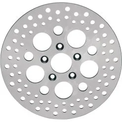 RUSSELL Drilled Stainless Steel Brake Rotor - 11.5 Inches - Replaces Harley-Davidson OEM# 41791-79A