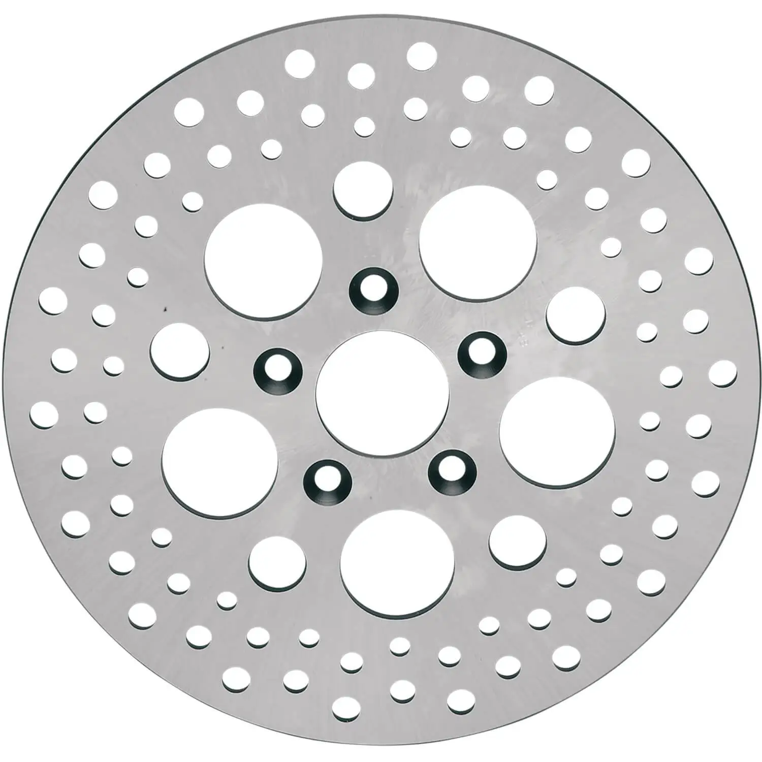RUSSELL Drilled Stainless Steel Brake Rotor - 11.5 Inches - Replaces Harley-Davidson OEM# 41791-79A