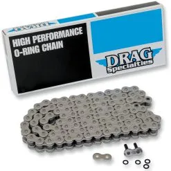 DRAG Specialties 530 O-Ring Drive Chain - 110 Links Includes Master Link - Chrome