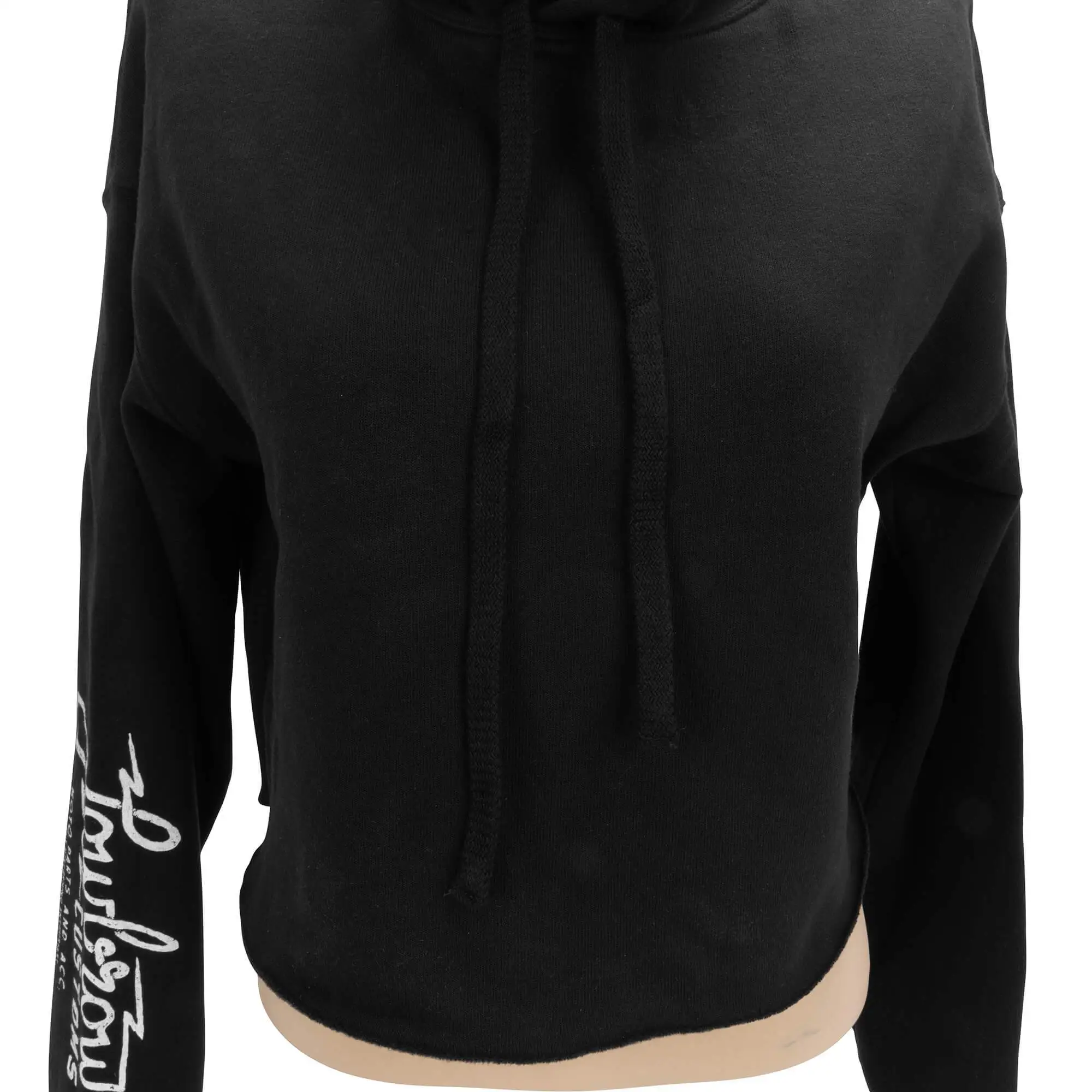 Lowbrow Customs Parts And Accessories Womens Cropped Hooded Sweatshirt - Image 5