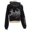 Lowbrow Customs Parts And Accessories Womens Cropped Hooded Sweatshirt