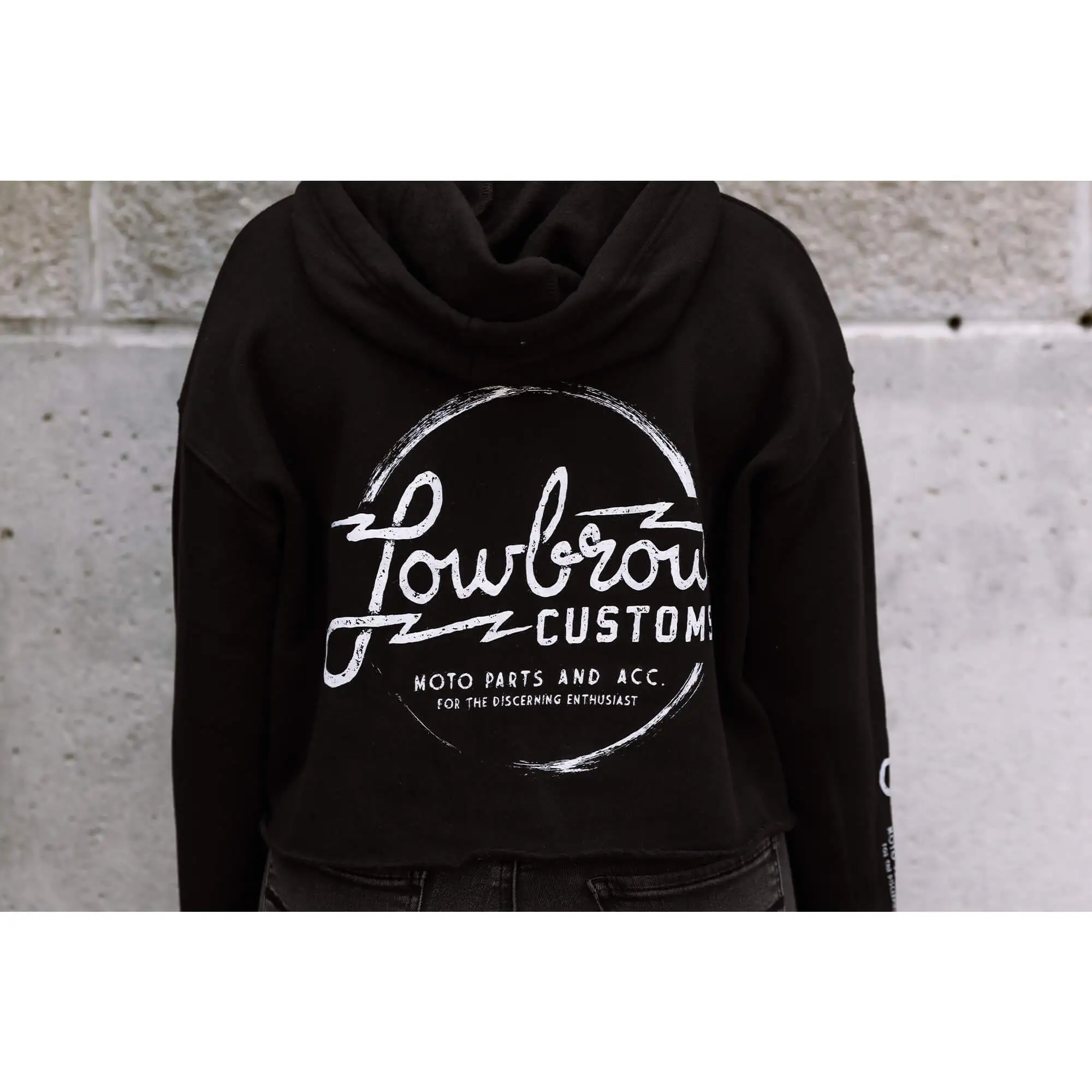 Lowbrow Customs Parts And Accessories Womens Cropped Hooded Sweatshirt - Image 10