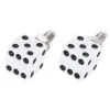 Mooneyes Dice License Plate Bolts - White
