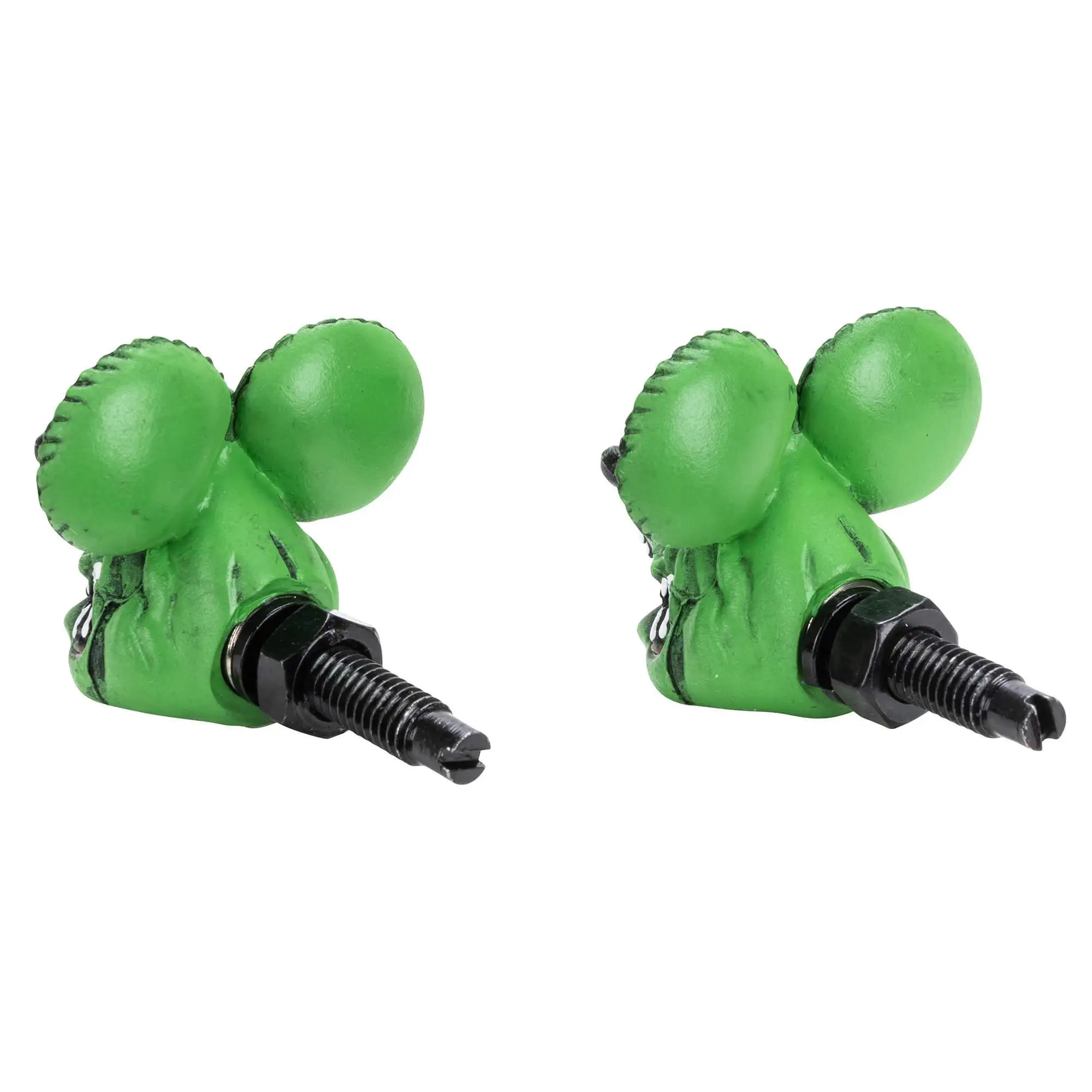 Mooneyes Rat Fink Head License Plate Bolts - Green - Image 4