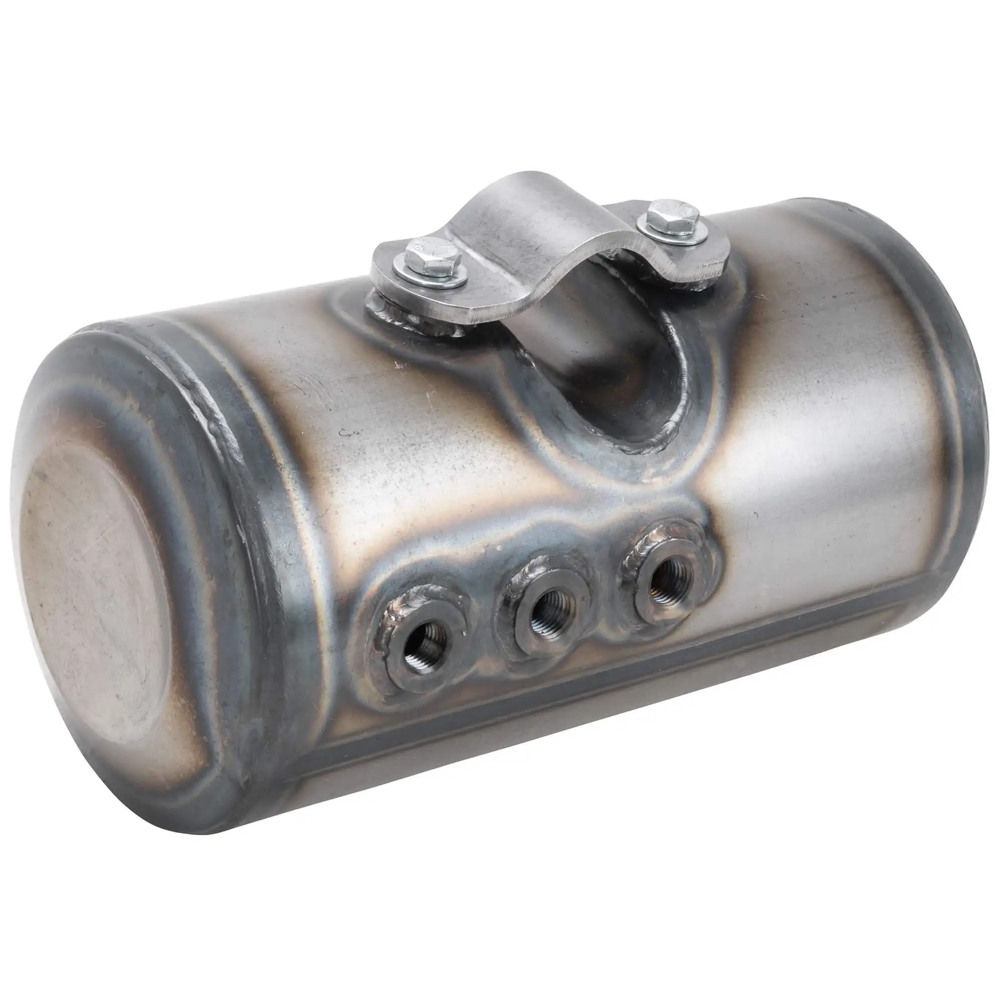 Dished Clamp-On Steel Motorcycle Oil Tank For Lowbrow Customs Harley Sportster Hardtails - Image 6