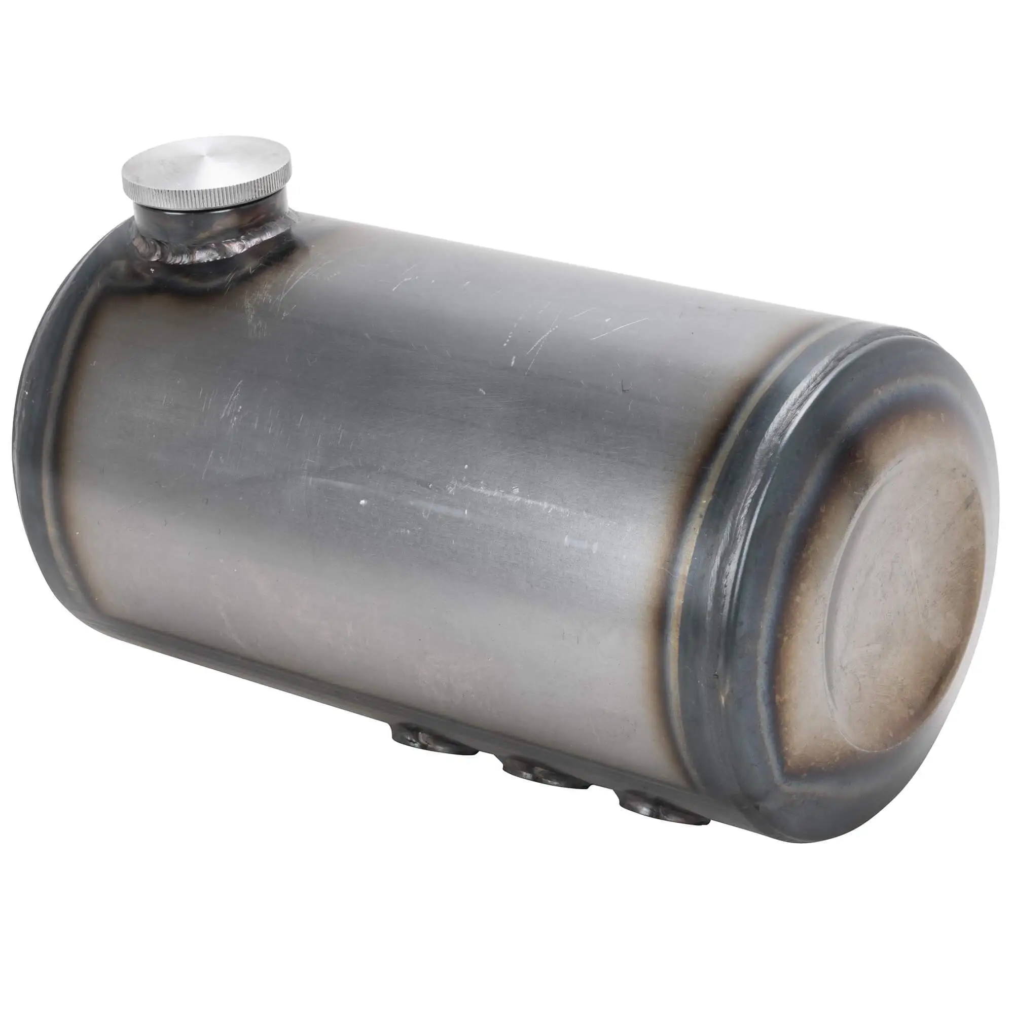 Dished Clamp-On Steel Motorcycle Oil Tank For Lowbrow Customs Harley Sportster Hardtails - Image 5