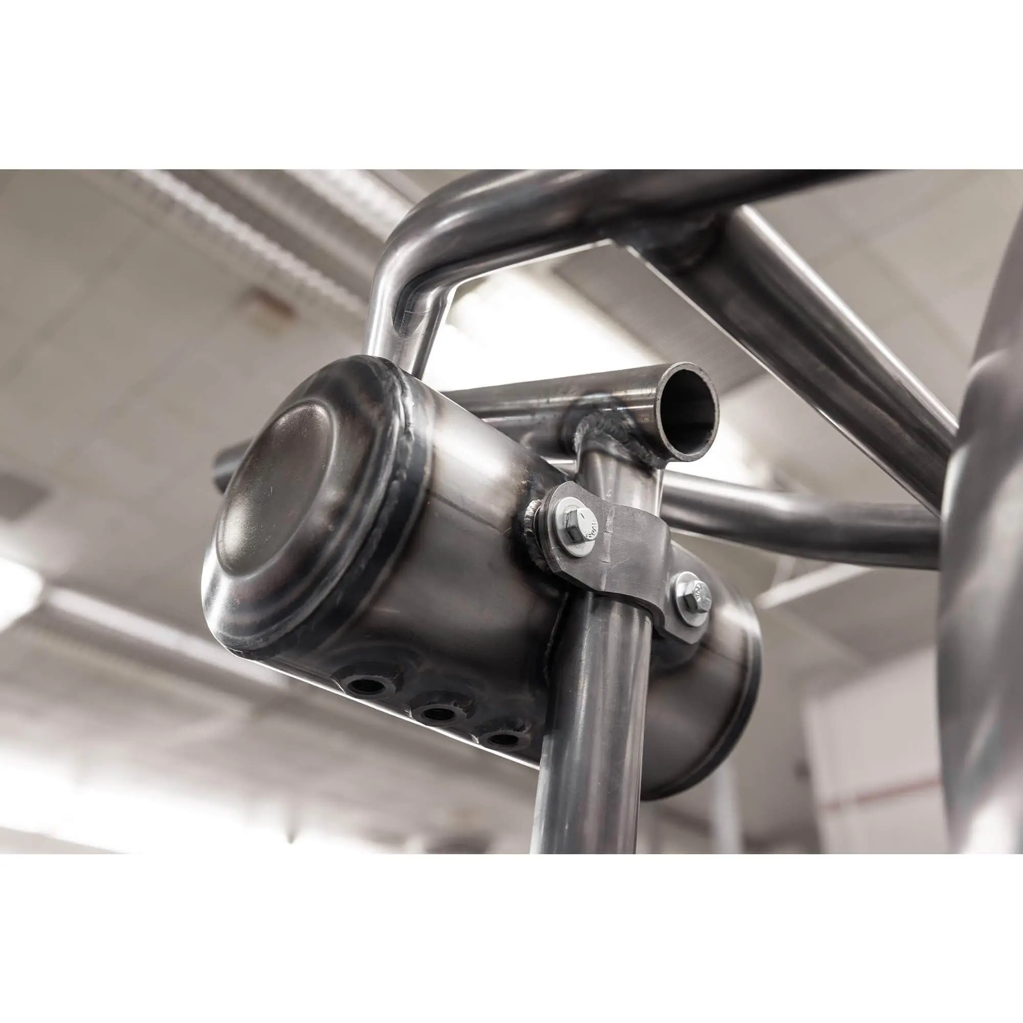 Dished Clamp-On Steel Motorcycle Oil Tank For Lowbrow Customs Harley Sportster Hardtails - Image 12