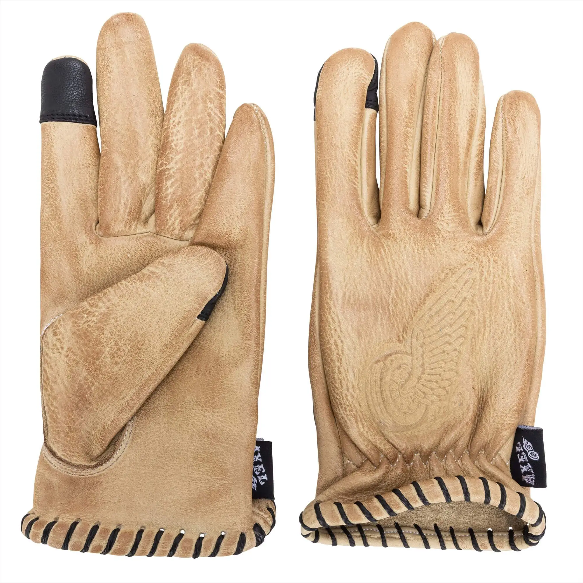 Axel Co. Tan Waxed Cowhide Gloves - Image 2