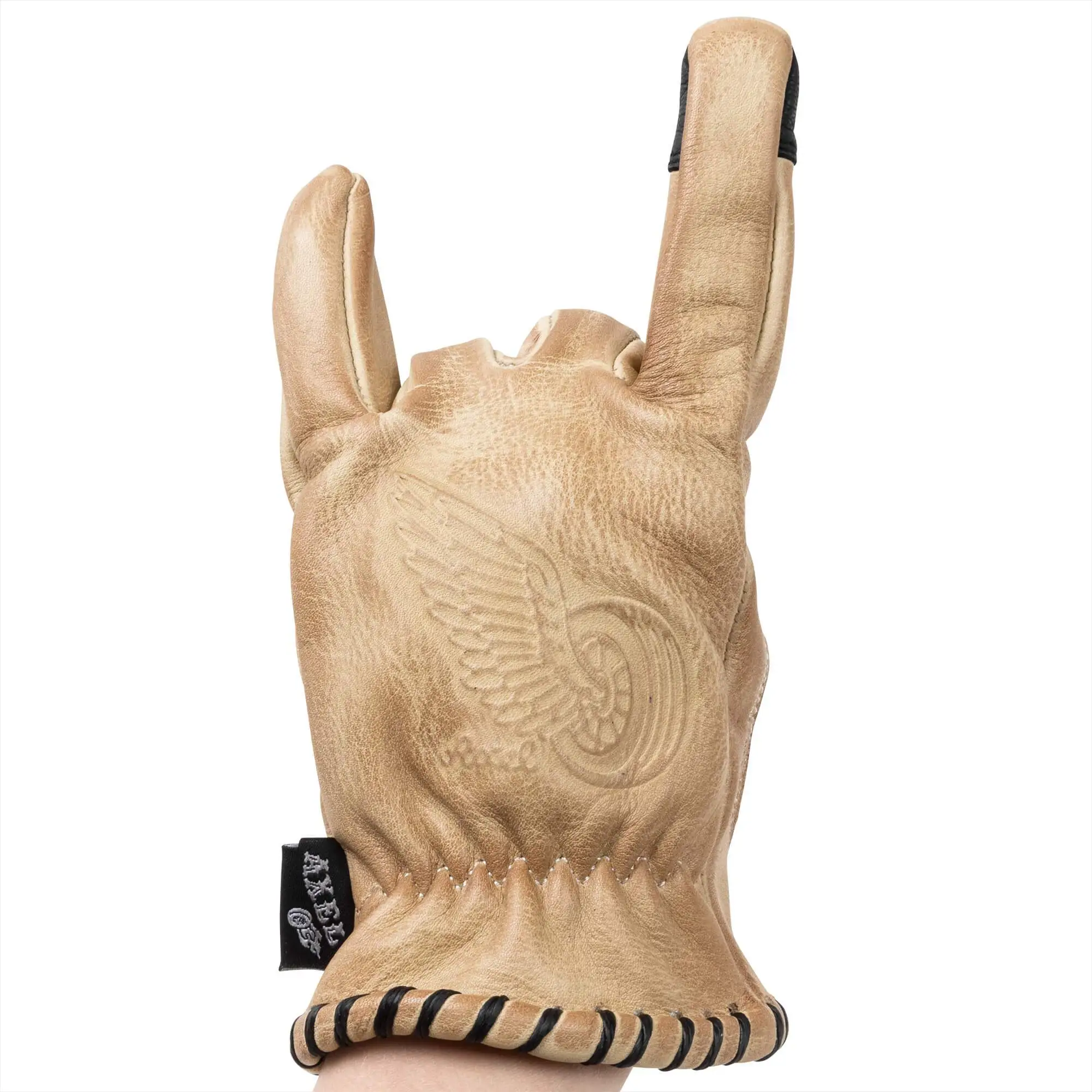 Axel Co. Tan Waxed Cowhide Gloves - Image 9