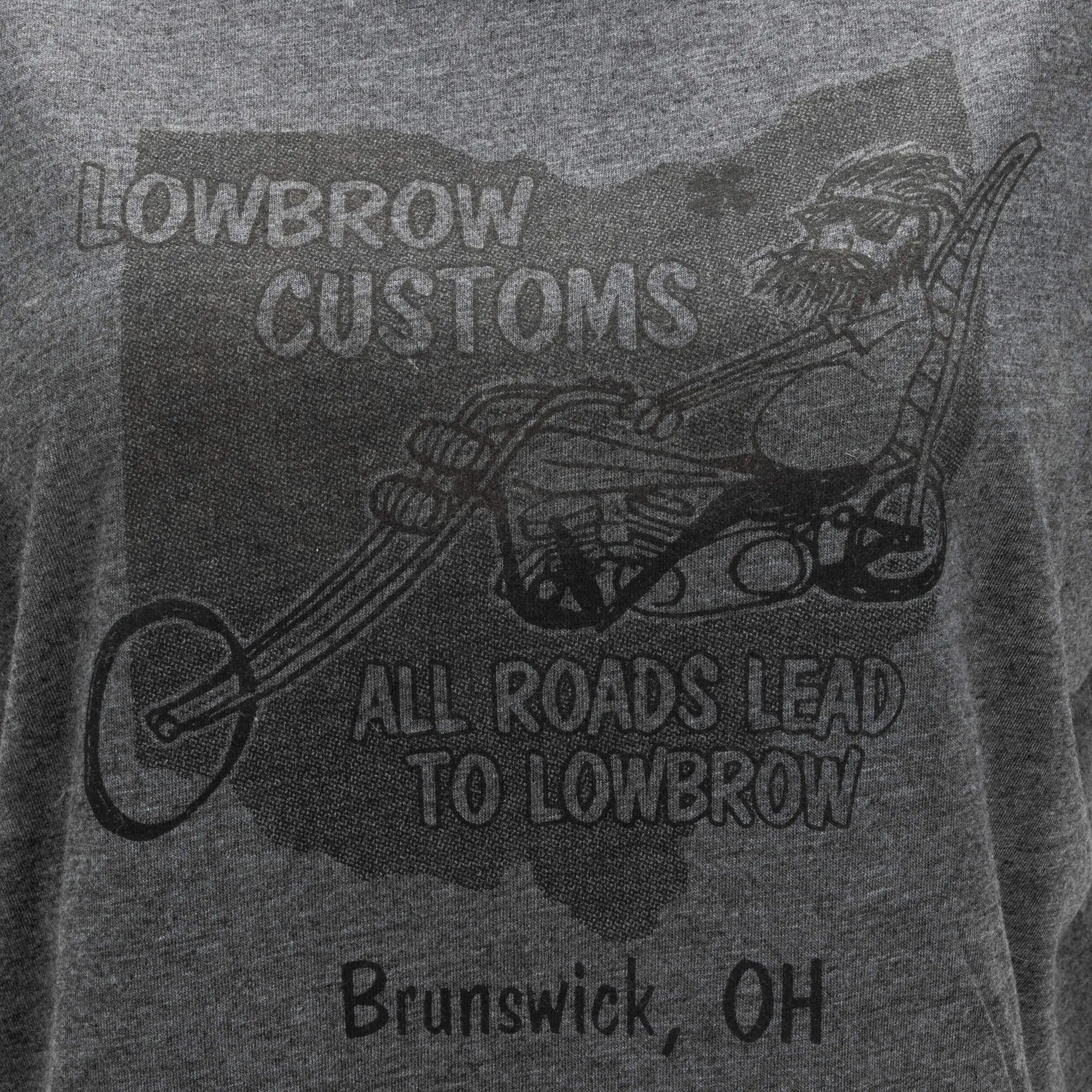 Lowbrow Customs Womens All Roads Lead To Lowbrow T-Shirt - Image 2