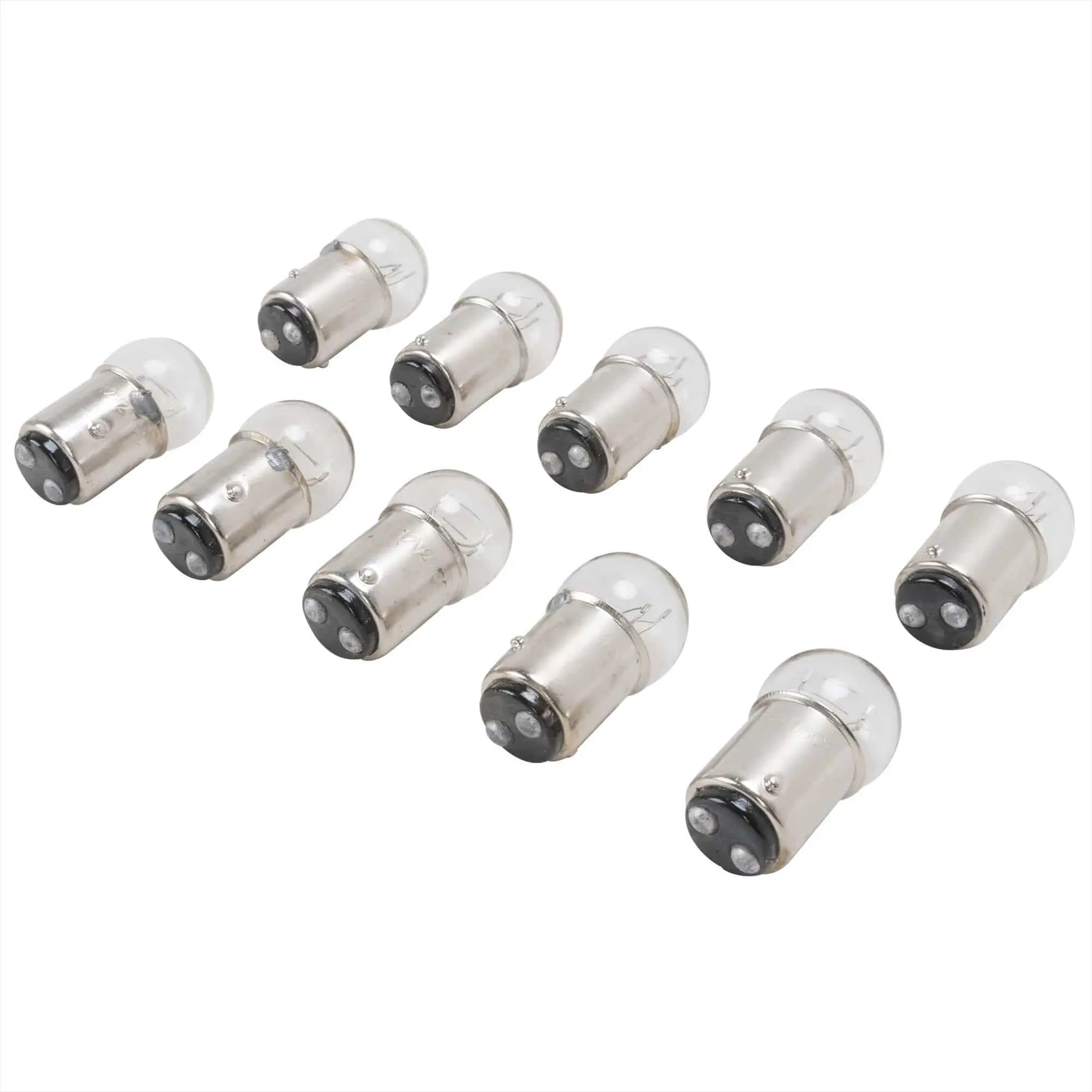 DRAG Specialties 1157 Style Mini Replacement 12V Dual Filament Bulb - 10 Pack - Image 2