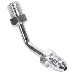 Goodridge 45 Degree Tube Adapter - Chrome