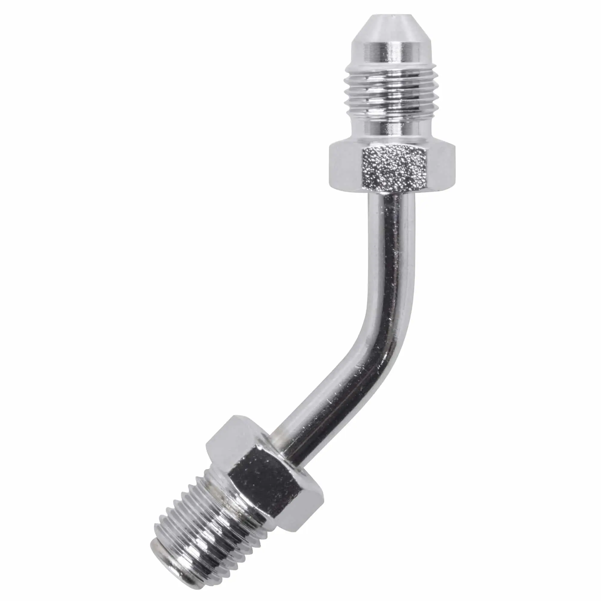 Goodridge 45 Degree Tube Adapter - Chrome - Image 2