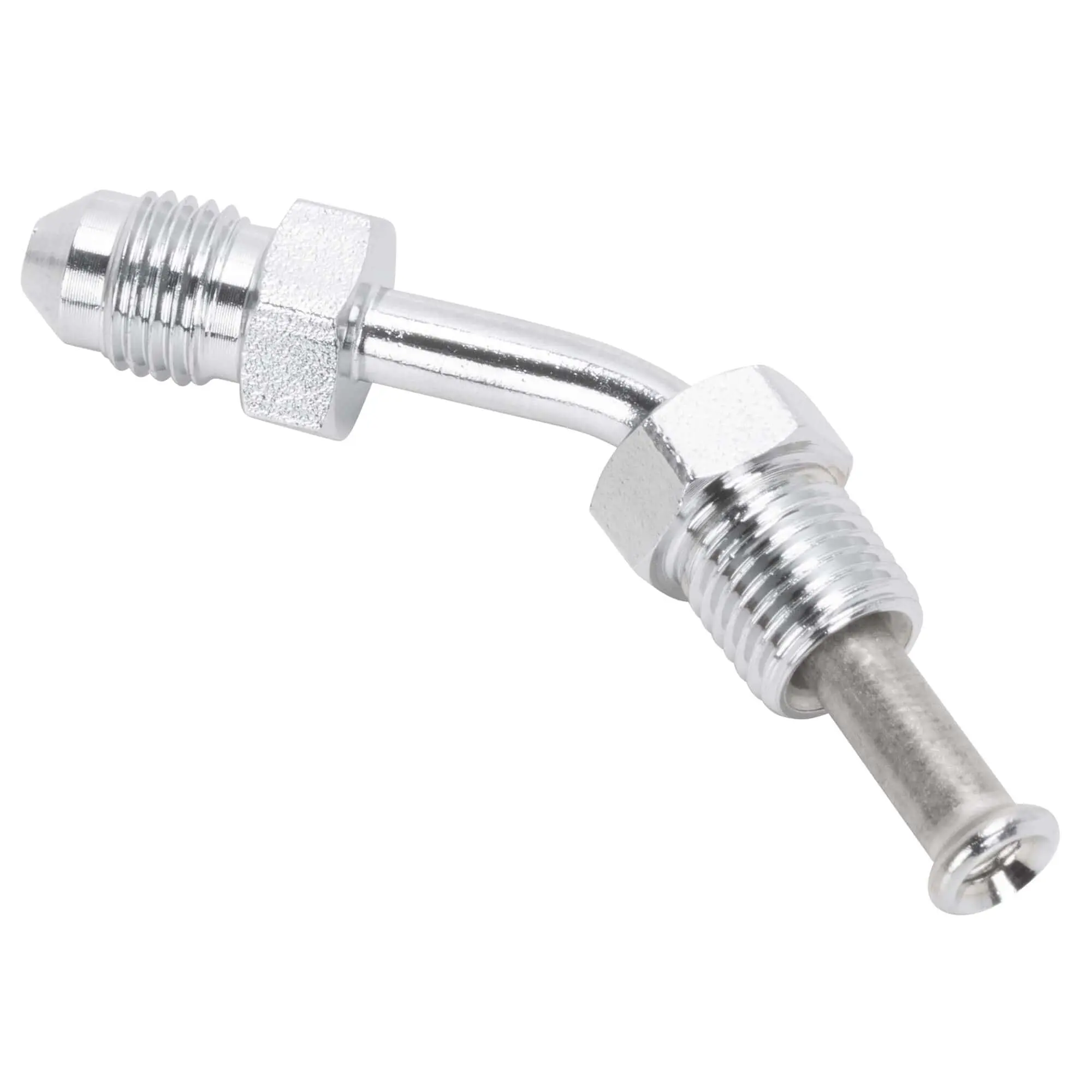 Goodridge 45 Degree Tube Adapter - Chrome - Image 3