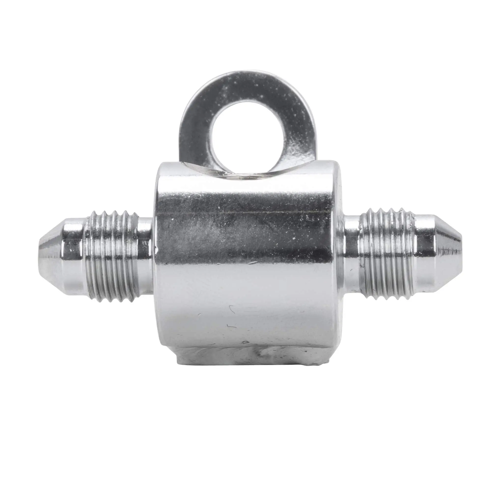 Goodridge 1/8 Inch NPT Universal Rear Junction Block With Brake Light Switch Mount - Chrome - Image 2