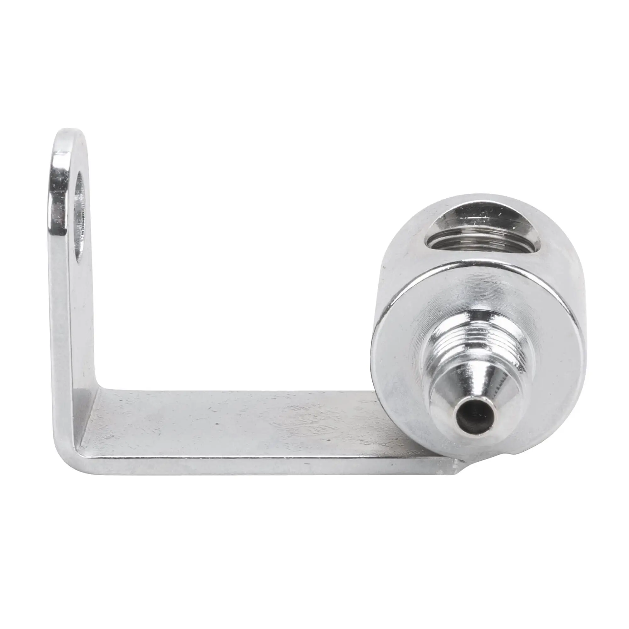 Goodridge 1/8 Inch NPT Universal Rear Junction Block With Brake Light Switch Mount - Chrome - Image 4