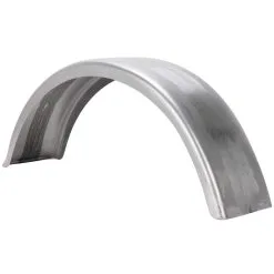 Cycle Standard 7.5 Inch Wide Flat Trailer Fender With Bobbed End - Steel